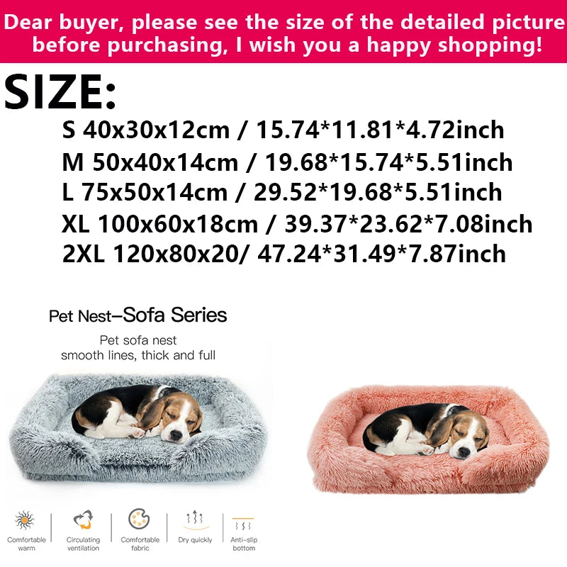 Jiangsu Orthopedic Thickened Dog Bed With Removable Washable Cover