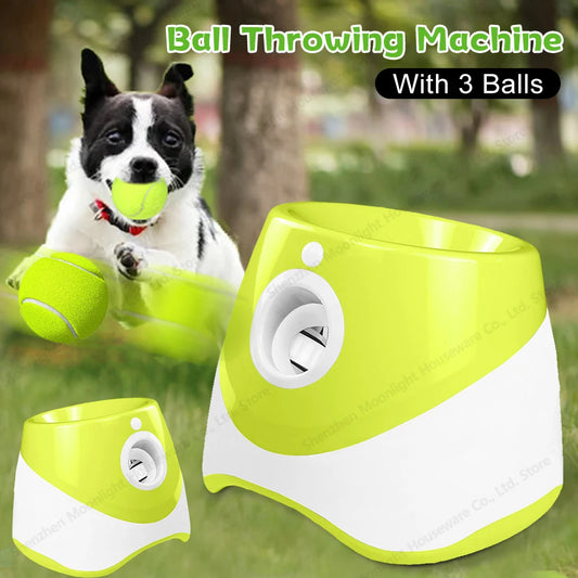 Pet Prime Automatic Dog Ball Launcher With 3 Balls