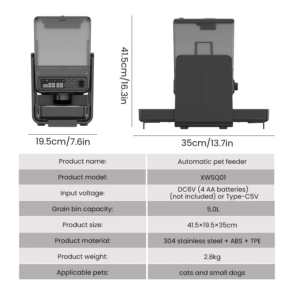 Cityflee Smart Pet Feeder Automatic for Cats and Dogs