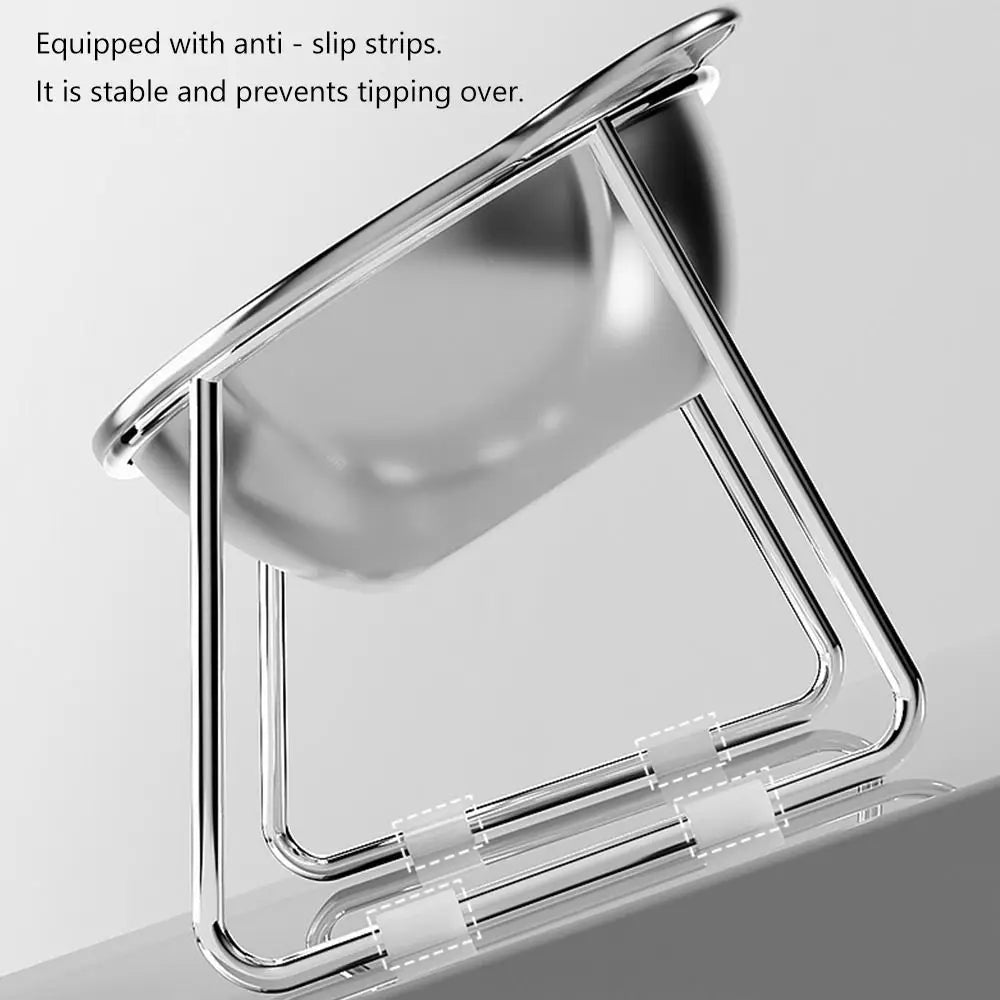 High-concerned Raised Cat Bowls Tilted Neck Food Bowl 304 Stainless
