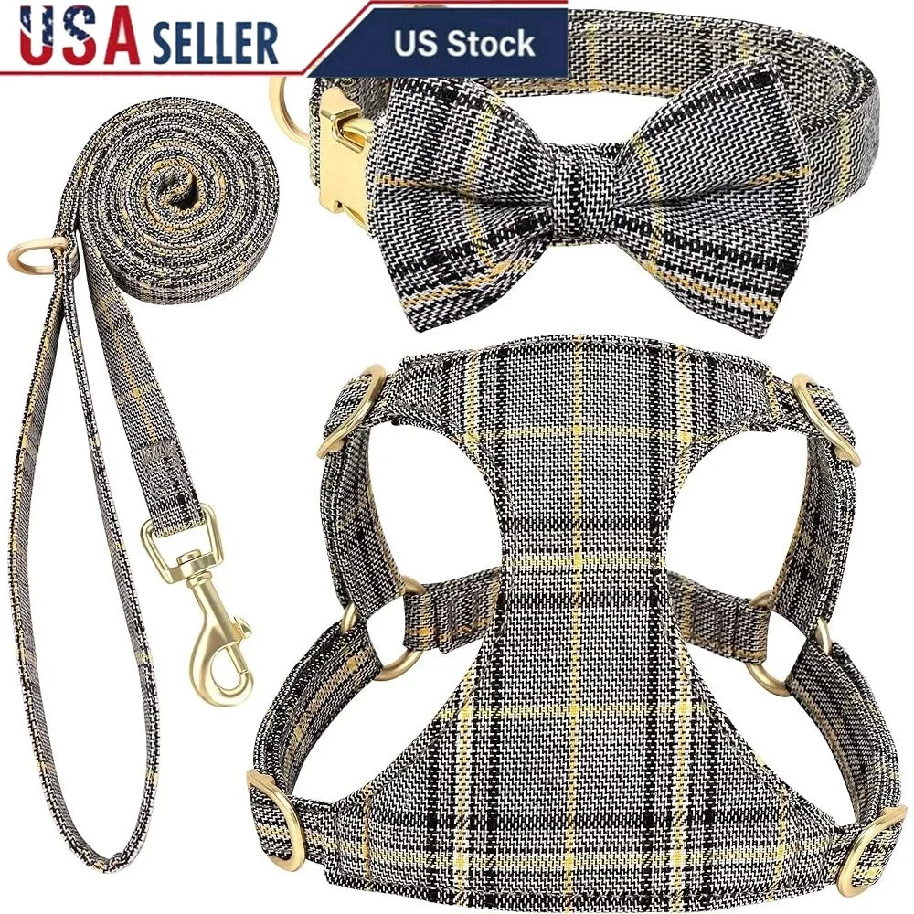 XMSJ Cute Adjustable Dog Harness Leash Set For Pets