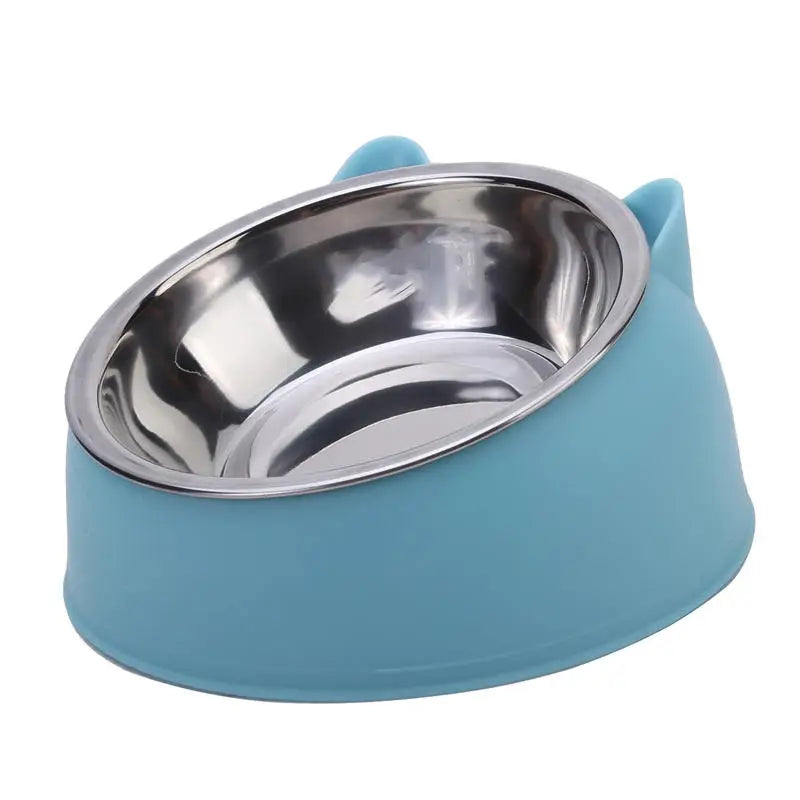 High-concerned Stainless Steel Cat Bowl for Easy Feeding
