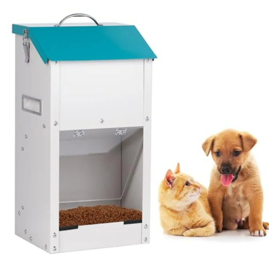Hign-concerned Outdoor Galvanized Dog Feeder Gravity Dispenser