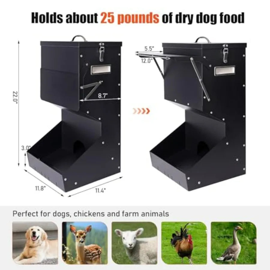 Hign-concerned Outdoor Automatic Dog Feeder Galvanized