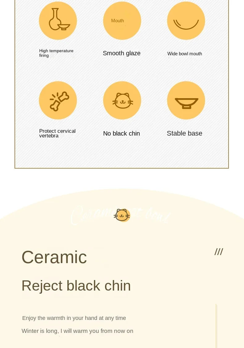 Ceramic Slow Feeder Pet Bowl For Cats And Dogs Anti Choke