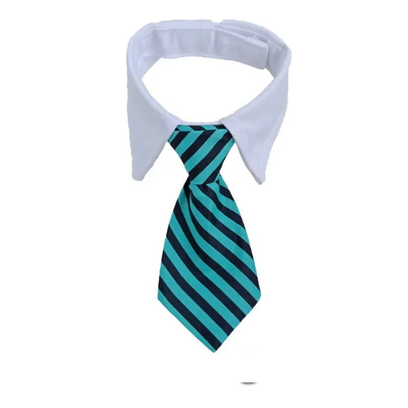 Decoration Grooming Striped Bow Tie Collar For Dogs And Cats