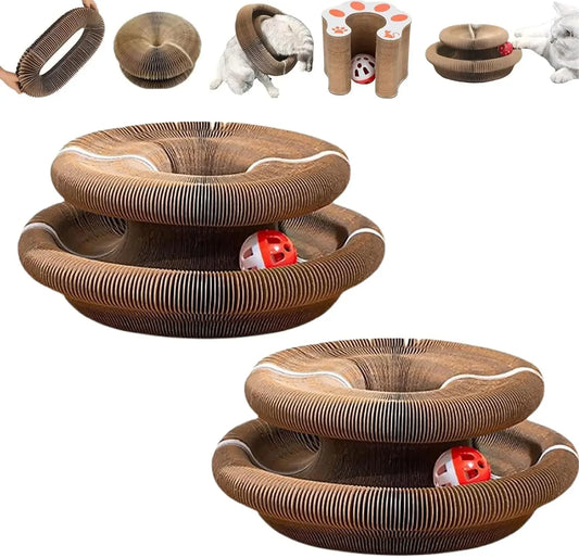 Kitty Kurlz Accordion Cat Scratching Board Toy