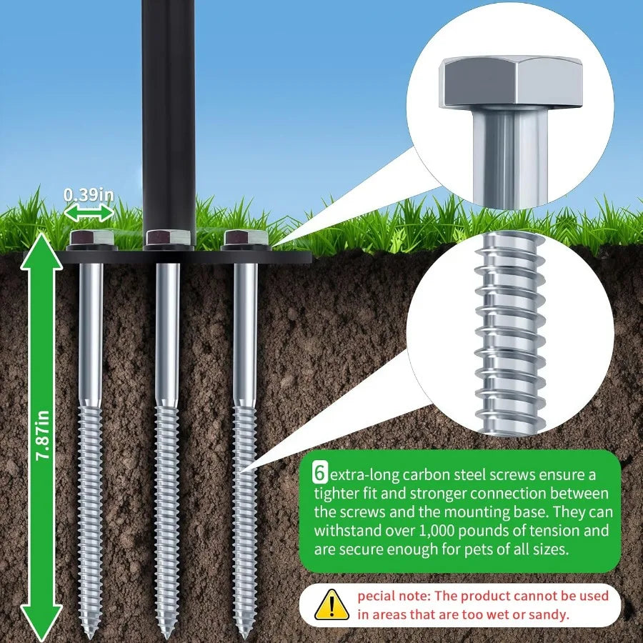 Tether Tug Outdoor Dog Toy Interactive Exercise Game With Rope Toys And Bell