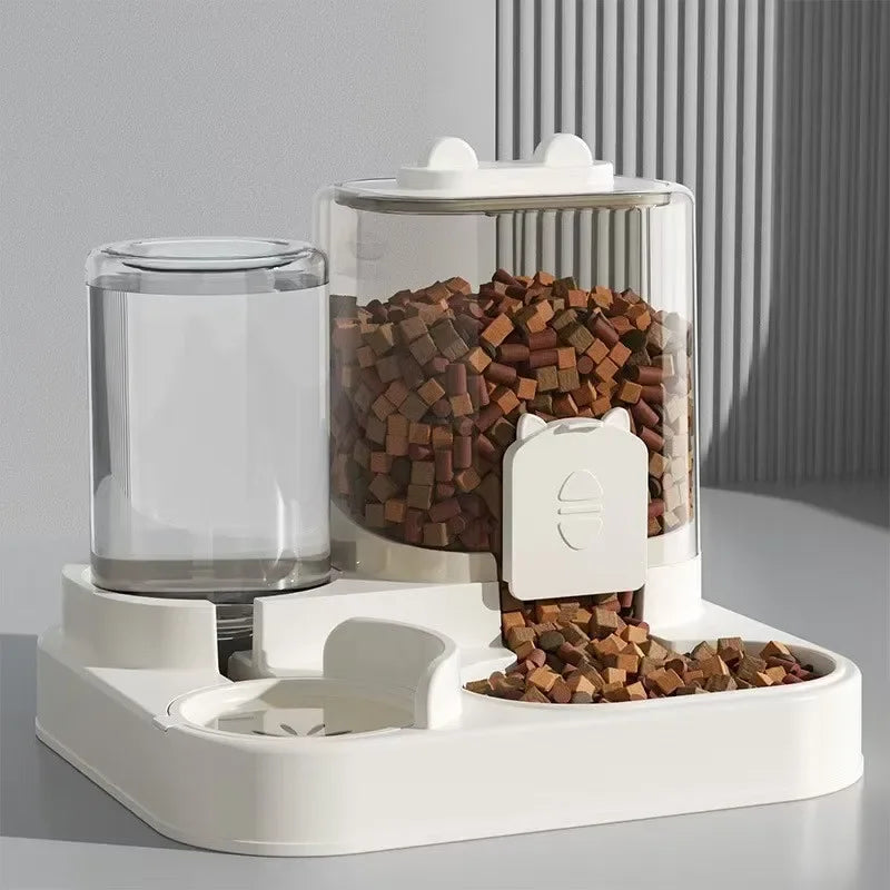 Automatic Pet Feeder For Cats And Dogs With Water Fountain