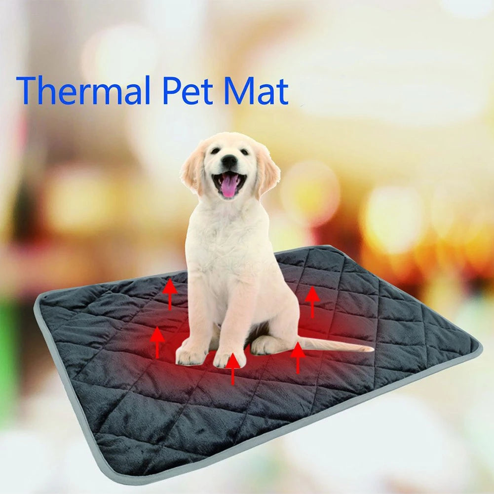 Washable Pet Mat Self-Warming Thermal Bed For Dogs Cats