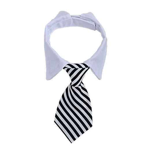 Decoration Grooming Striped Bow Tie Collar For Dogs And Cats