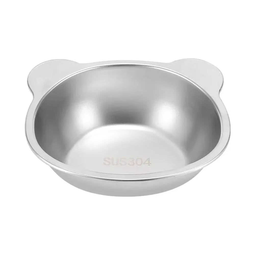 High-concerned Raised Cat Bowls Tilted Neck Food Bowl 304 Stainless