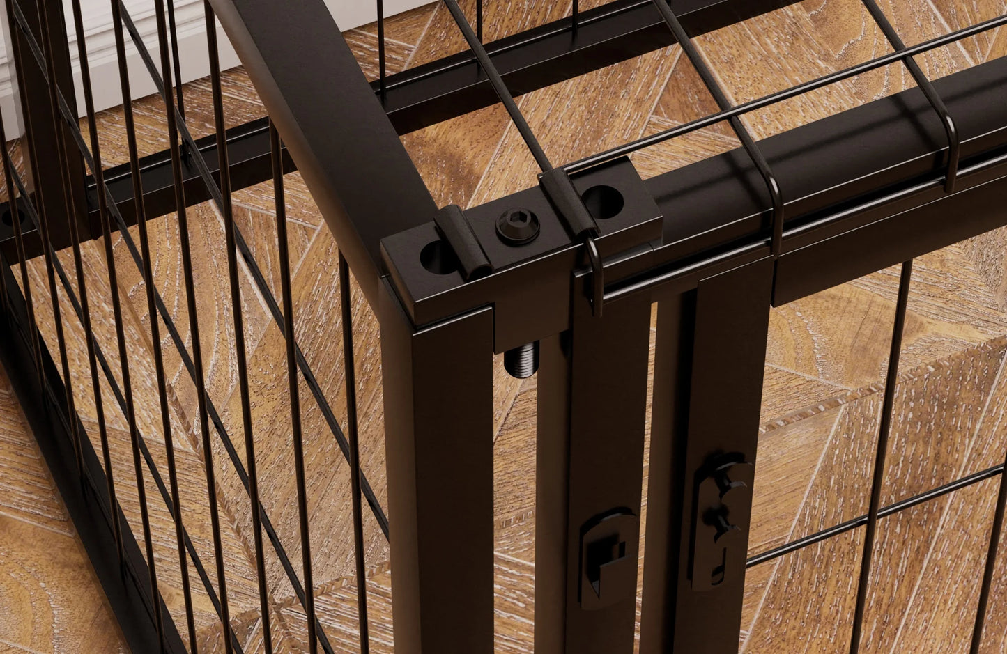 Iron Dog Crate Kennel For Small And Medium Dogs Indoor