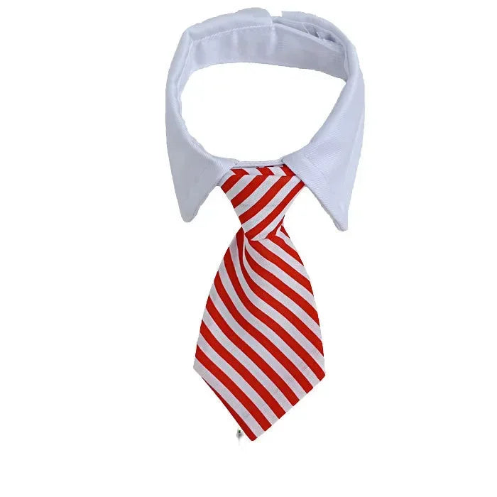 Decoration Grooming Striped Bow Tie Collar For Dogs And Cats