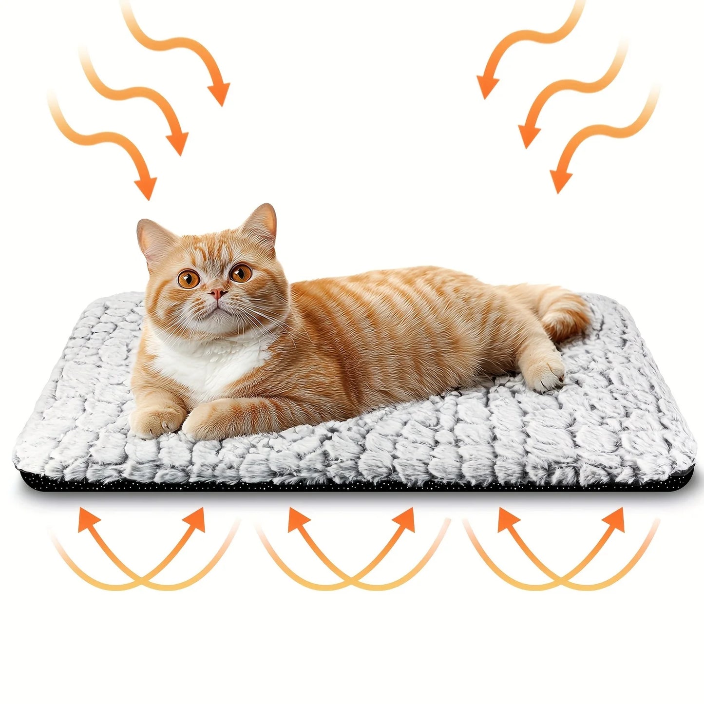 Self Warming Cat Bed With Faux Fur Heating Pad Indoor