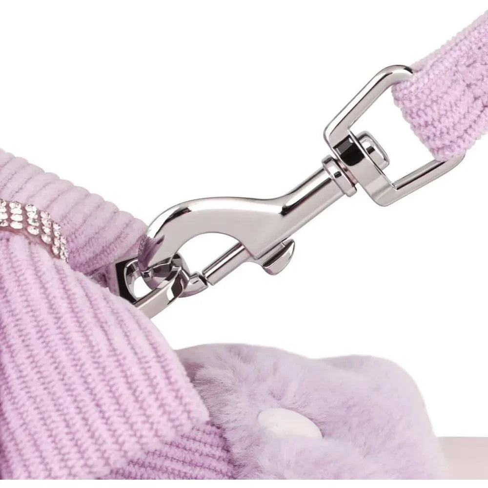 XMSJ Dog Harness Leash Set Bow Tie Soft Padded Vest