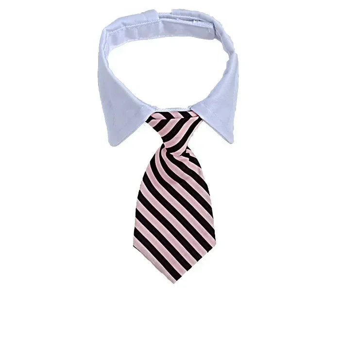 Decoration Grooming Striped Bow Tie Collar For Dogs And Cats