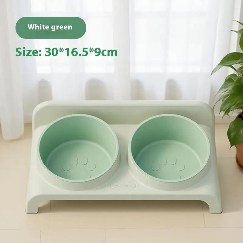 High Concerned Chemical Stainless Steel Elevated Double Bowls Pet Feeder