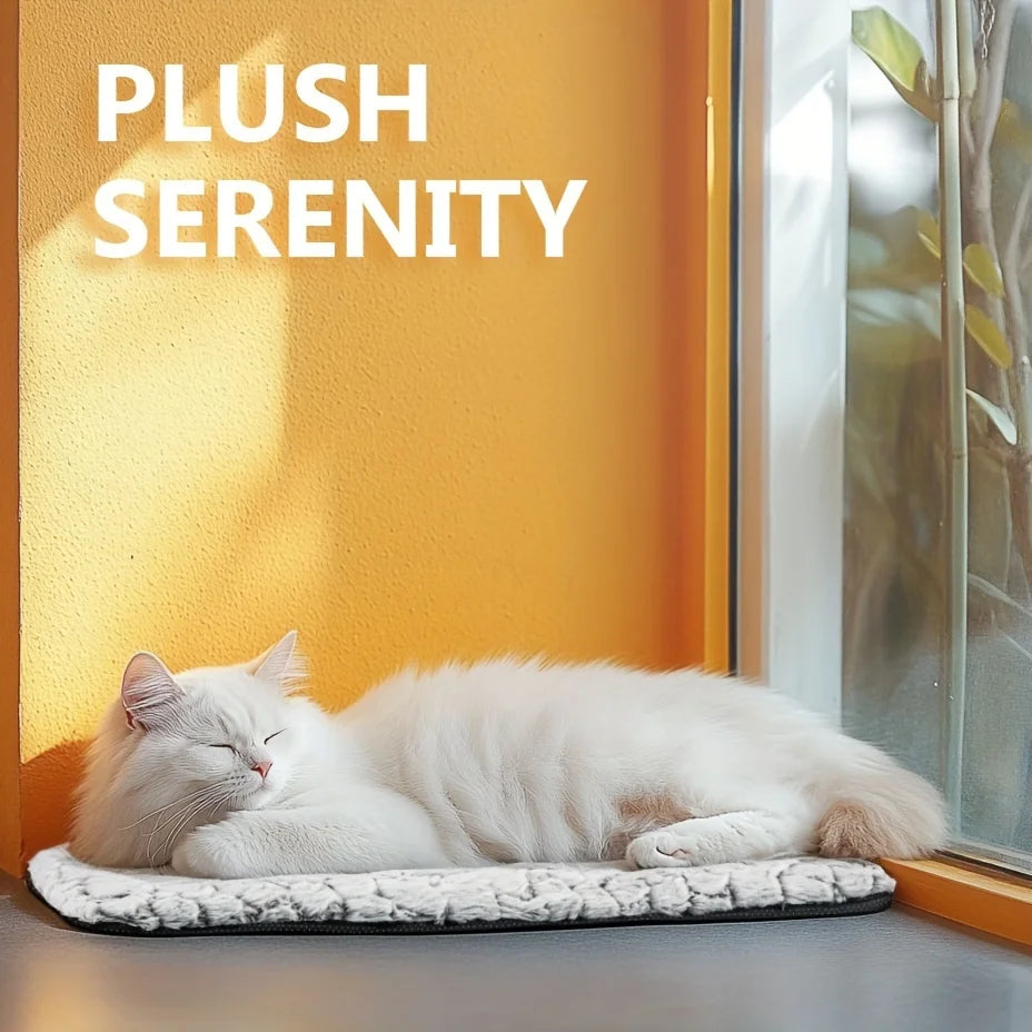 Self Warming Cat Bed With Faux Fur Heating Pad Indoor