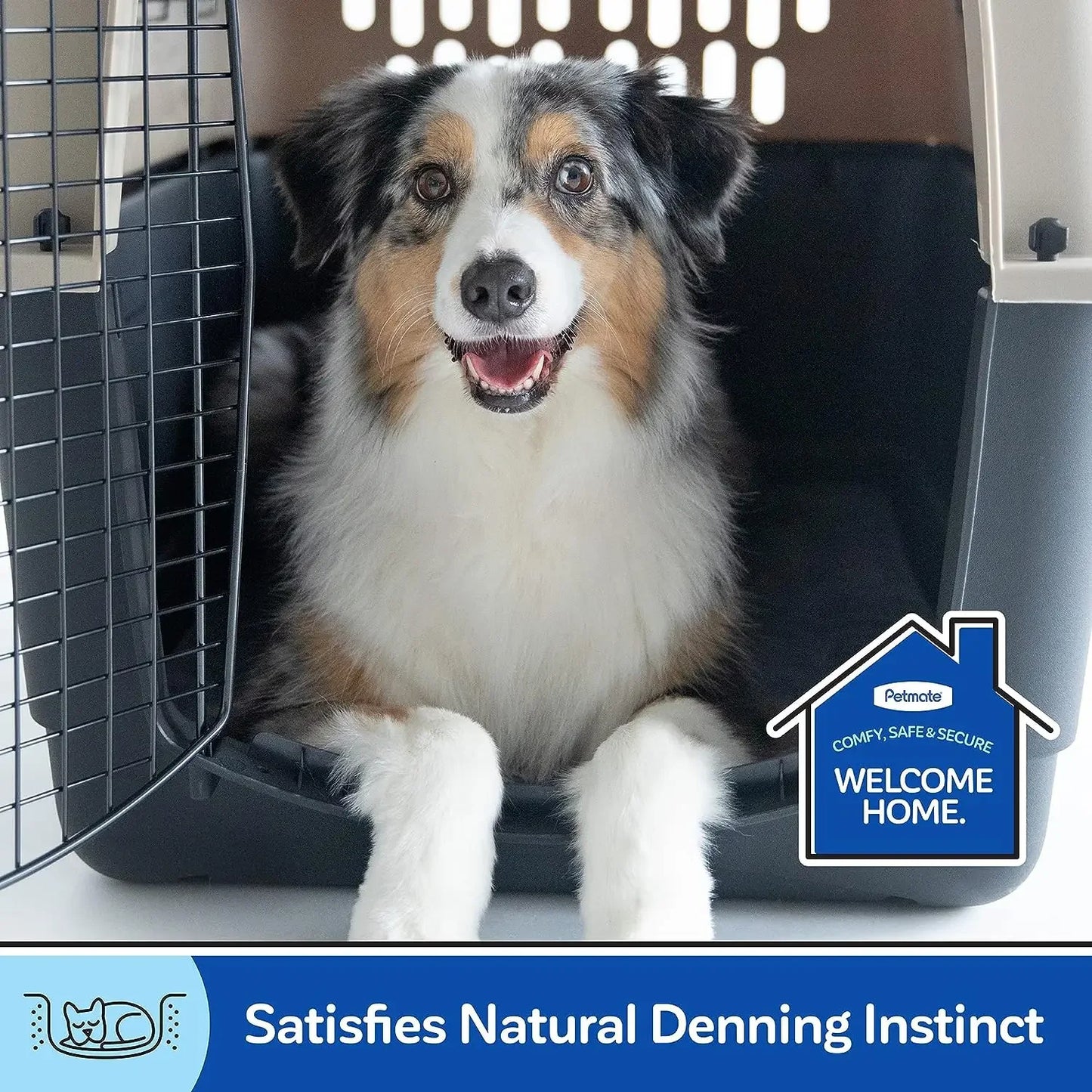 HUANHUI Sky Kennel IATA Compliant Dog Crate With Ventilated Front Door For Airline Travel