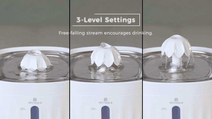 APETDOLA Cat Water Fountain Automatic Pet Water Dispenser Filtration
