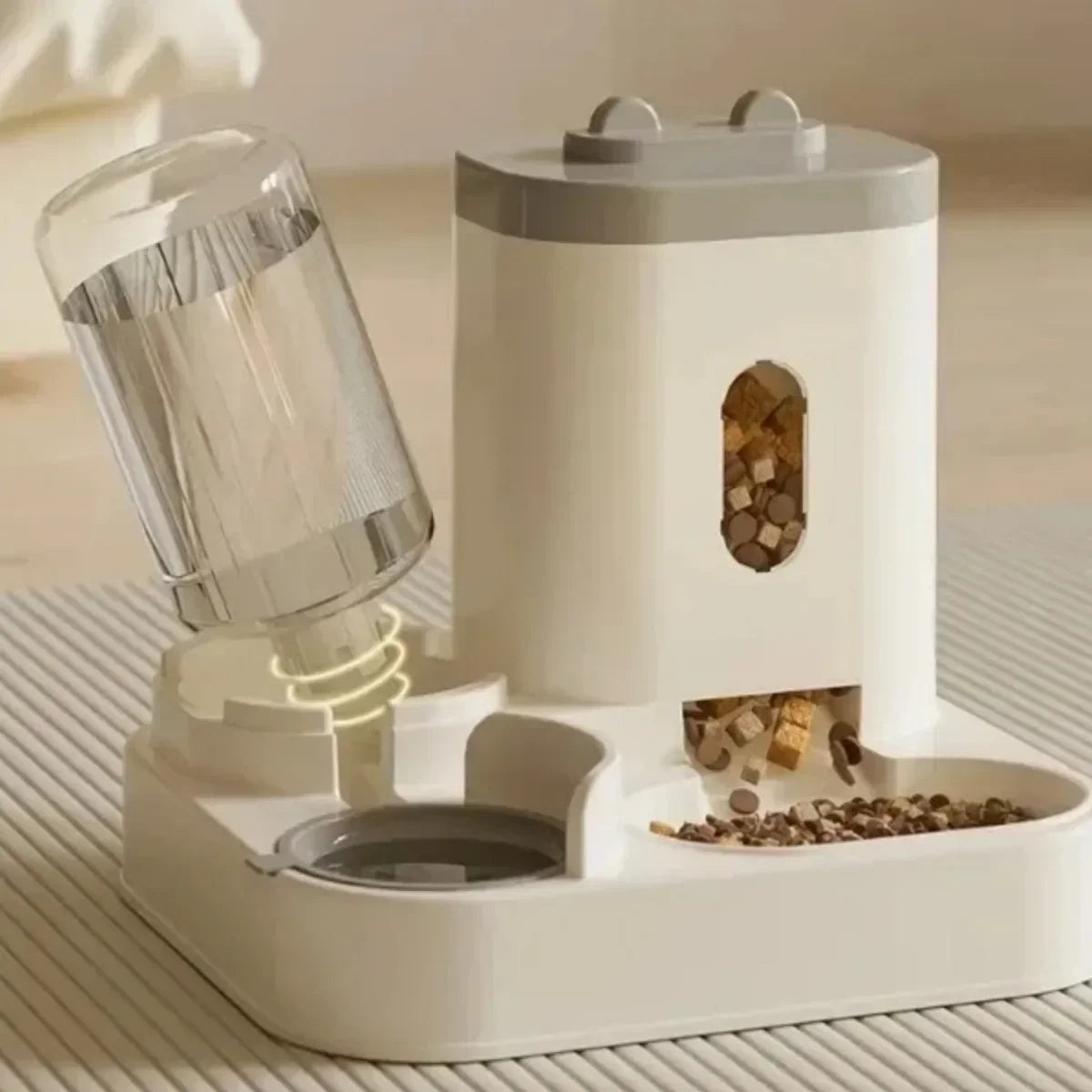 Automatic Pet Feeder For Cats And Dogs With Water Fountain