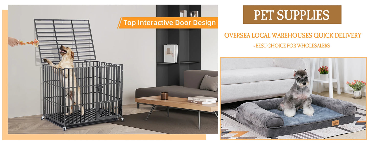 BINGOPAW Large Dog Bed Anti Allergy Warm Fleece Removable Cover