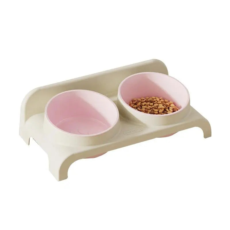 High Concerned Chemical Stainless Steel Elevated Double Bowls Pet Feeder