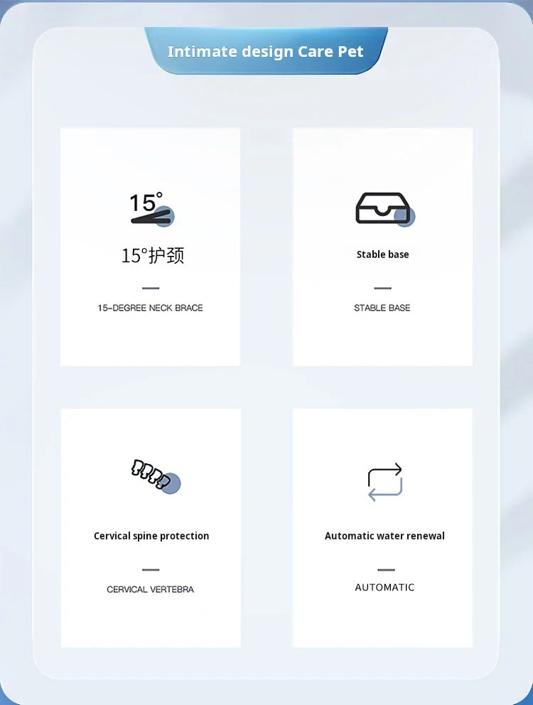 Pet Water Feeder Bowls With Gravity Dispenser For Pets