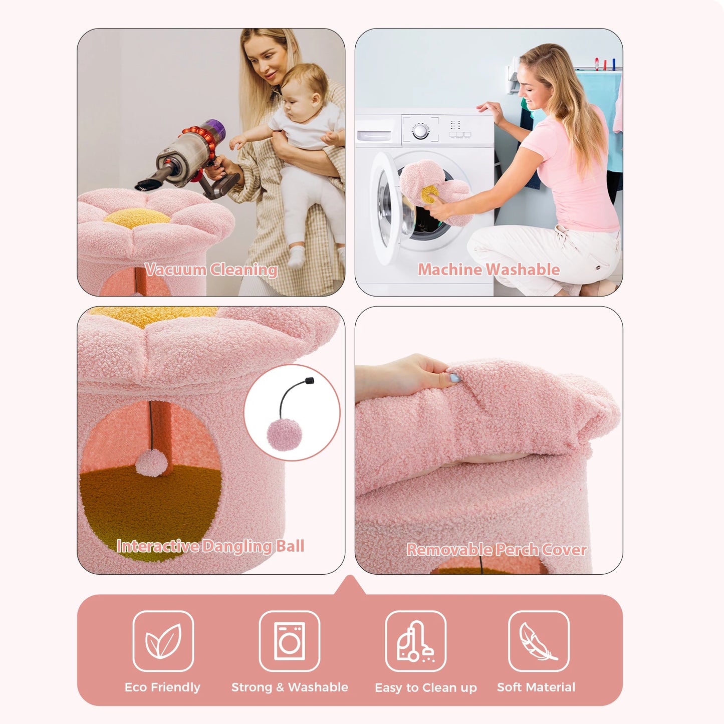 PAWZ Road Indoor Cat House With Removable Flower Bed