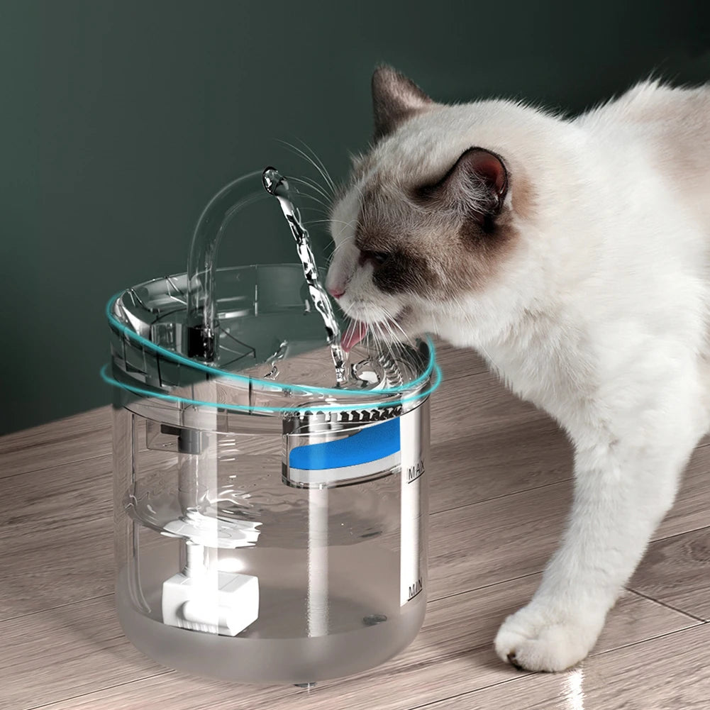 VKTECH Smart Pet Drinking Fountain With Low Noise Infrared Sensor
