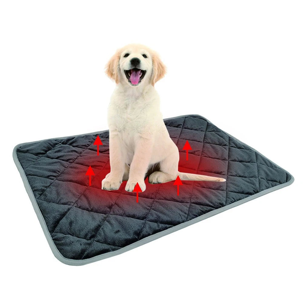 Washable Pet Mat Self-Warming Thermal Bed For Dogs Cats
